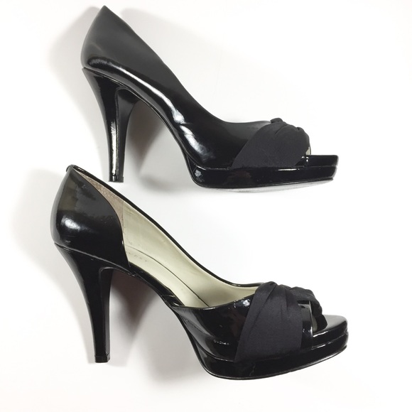 Nine West Platform Peep Toe High Heel Shoes - Picture 7 of 8